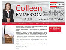 Tablet Screenshot of colleenemmerson.com